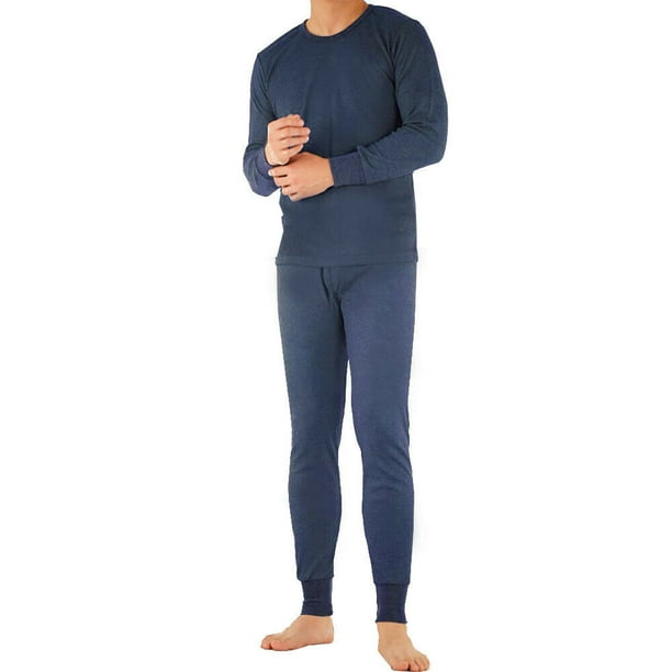 Therma Tek Boys Tagless 100/% Cotton Light Weight Waffle Knit Thermal Top /& Bottom Underwear Set